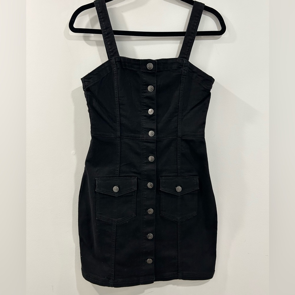 H&M Divided Denim Mini Dress with Pockets